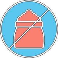 No Sugar Vector Icon