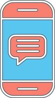 Phone Message Vector Icon