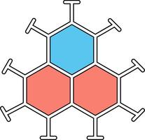 icono de vector de molécula