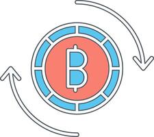 Bitcoin Exchange Vector Icon