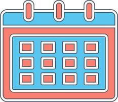 icono de vector de calendario