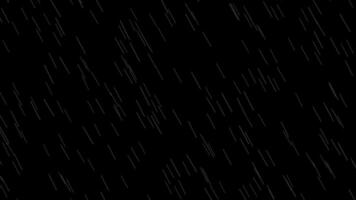 Rain falling animation and splash 4K Resolution video