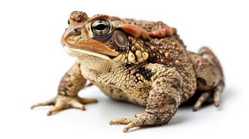 AI generated toad on isolated white background. photo