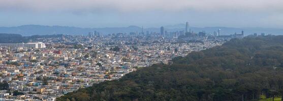 Aerial view of the Richmond and Golden Gate Park. photo