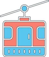 Cable Car Cabin Vector Icon