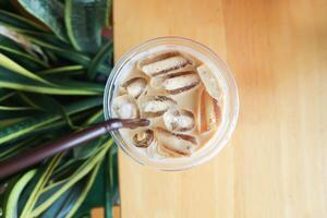 iced coffee , iced latte coffee or iced cappuccino coffee photo