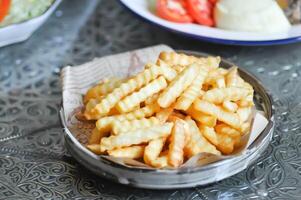 French fries or fried potato , fries photo