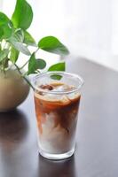 coffee, iced coffee or iced latte coffee photo