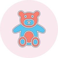 icono de vector de oso de peluche