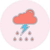 Thunder storm Vector Icon