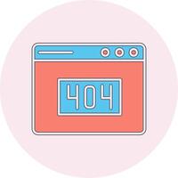 404 Error Vector Icon