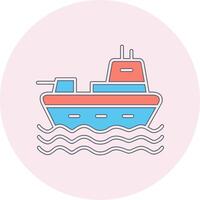 Military Ship Vector Icon