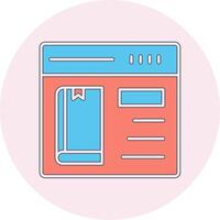 Online Book purchase Vector Icon