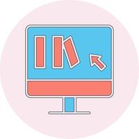 Online Book purchase Vector Icon