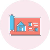 House Blueprint Vector Icon