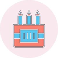Colored Pencils Vector Icon