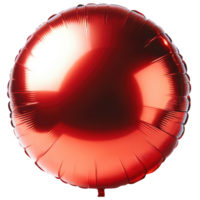 AI generated Red Heart Balloon Foil in Shape png