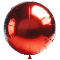 AI generated Red Heart Balloon Foil in Shape png