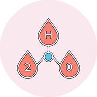 H2o Vector Icon