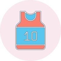 baloncesto jersey vector icono