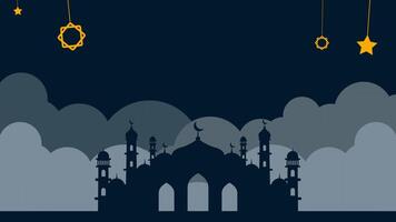 4k Video of Ramadan Kareem. Moslem, Muslim, Fasting, Islam, Religious, Mosque