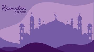4k vídeo do Ramadã kareem. muçulmano, muçulmano, jejum, islamismo, religioso, mesquita video