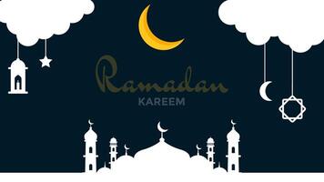 4k Video von Ramadan karem. Moslem, Muslim, Fasten, Islam, religiös, Moschee