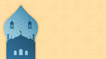 4k Video von Ramadan karem. Moslem, Muslim, Fasten, Islam, religiös, Moschee