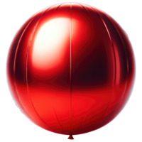 ai généré rouge cœur ballon déjouer dans forme png