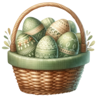 ai generiert Ostern Eier isoliert png