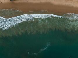 Malibu beach aerial view in California near Los Angeles, USA. photo