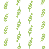 ein nahtlos Muster von Baum Geäst und Blätter png transparent Hintergrund im ein handgemalt Gradient Farbe Frühling Blumen- Konzept, Illustration