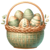 ai generiert Ostern Eier isoliert png