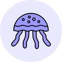 icono de vector de medusas