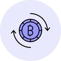 Bitcoin Exchange Vector Icon