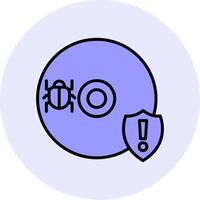 Cd Virus Vector Icon