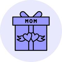 icono de vector de caja de regalo