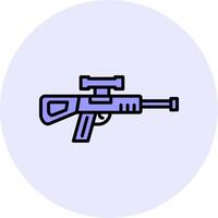 francotirador pistola vector icono