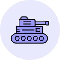 icono de vector de tanque militar