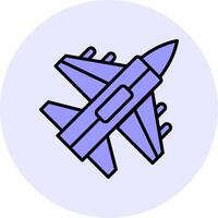 Jet Fighter Vector Icon