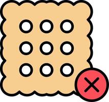 No Sweets Vector Icon