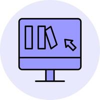 Online Book purchase Vector Icon