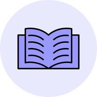 icono de vector de libro abierto