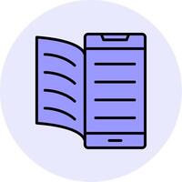 Digital Book Vector Icon