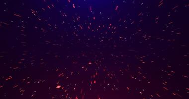 Abstract scene of futuristic cyber world. Data stream in digital space or space scene. seamless loop 4k video