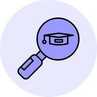 Search University Course Vector Icon