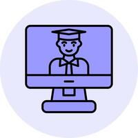 Online Learning Vector Icon