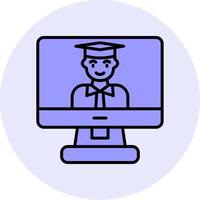 Online Learning Vector Icon