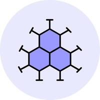 icono de vector de molécula