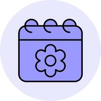 Sakura Date Vector Icon